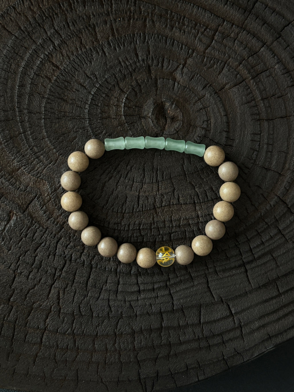 Five-Element Herbal & Aromatic Bracelet Collection Metal Element - Western White (Jin Xi Bai) (Inspired by the Ancient Chinese Five Elements: Metal, Wood, Water, Fire, Earth)